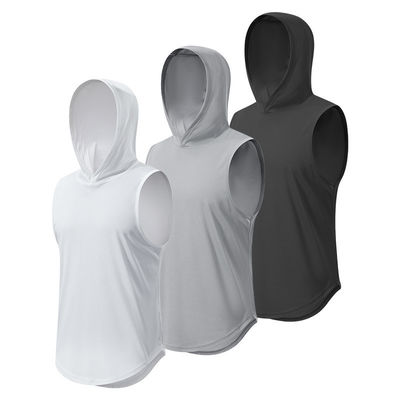 XMAMLON RTS OEM Quick Dry Gym Tank Без рукава бодибилдинг с капюшоном для мужчин