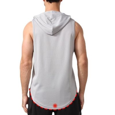 XMAMLON RTS OEM Quick Dry Gym Tank Без рукава бодибилдинг с капюшоном для мужчин