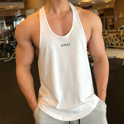RTS OEM Цифровая печать Gym Cut Off Tank Без рукава для мужской спортивной одежды