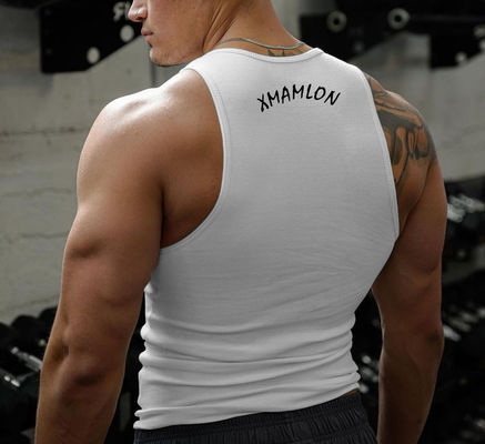 Цифровая печать из полиэстера мужские танковые верхние части для XMAMLON RTS OEM Custom Fitness Gym Wear
