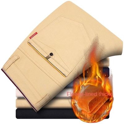2023 Мужские простые брюки в карандашных брюках с открытием мухи и Zip Placket