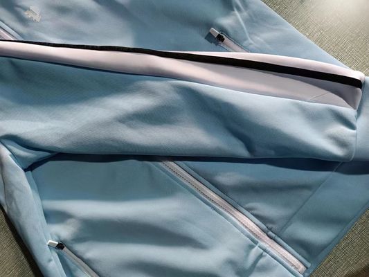 Юнисекс вышитый Zip Up Jogging Wear Streetwear Типография теплопередачи