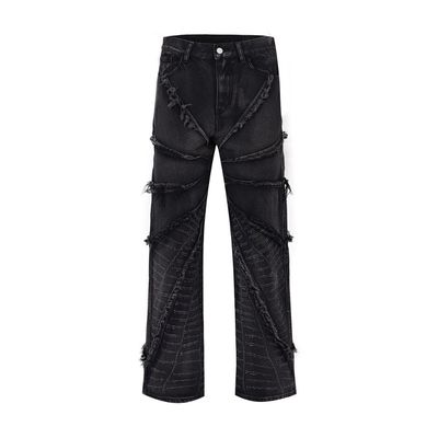 Джинсы Bagi для мужчин в XMAMLON RTS с открытием Zip Placket Fly и Damage Blue