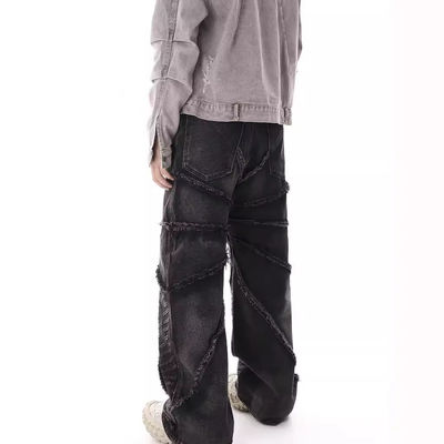 Джинсы Bagi для мужчин в XMAMLON RTS с открытием Zip Placket Fly и Damage Blue