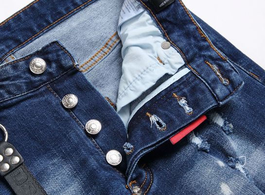 Мужские джинсы для мужчин Slim Fit Mid Waist Baggy с цифровой печатью