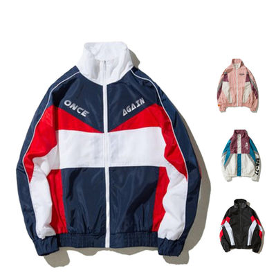Противоветренный стойкость воротник Zip Up мужские куртки для мужчин женские пальто с детектором иглы