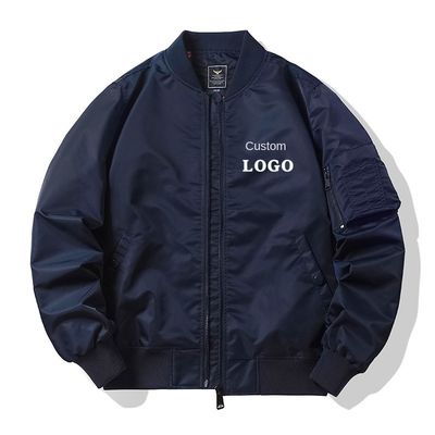 Модный плакат с резьбой мужской MA1 Flight Bomber Jacket с индивидуальной вышивкой