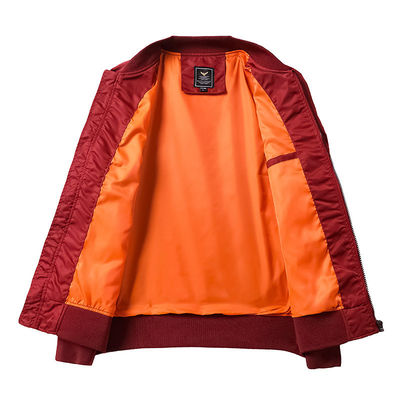 Модный плакат с резьбой мужской MA1 Flight Bomber Jacket с индивидуальной вышивкой