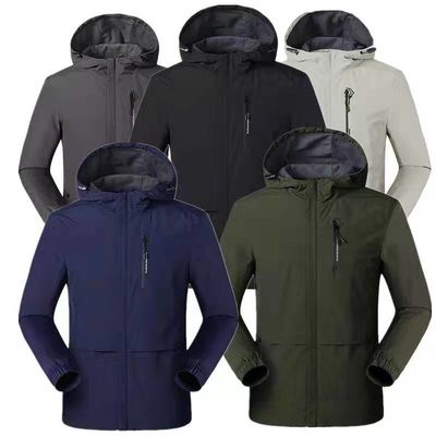 Толстый на заказ сафари Zip Up куртка окрашенная ветроупорная куртка тканеная тактическая мужская куртка пальто