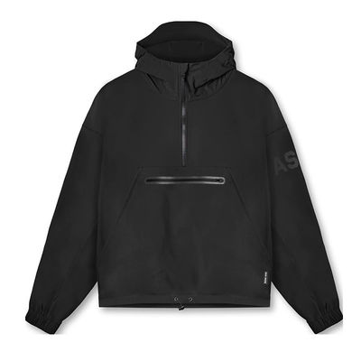 Осенний сезон мужской квартал Zip Windbreaker с Cinching Hood и водонепроницаемой ткани