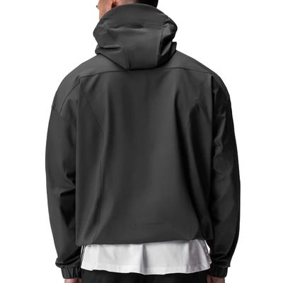 Мужская квартира Zip Softshell Hood водонепроницаемая ветрозащитная нейлоновая спандексная куртка